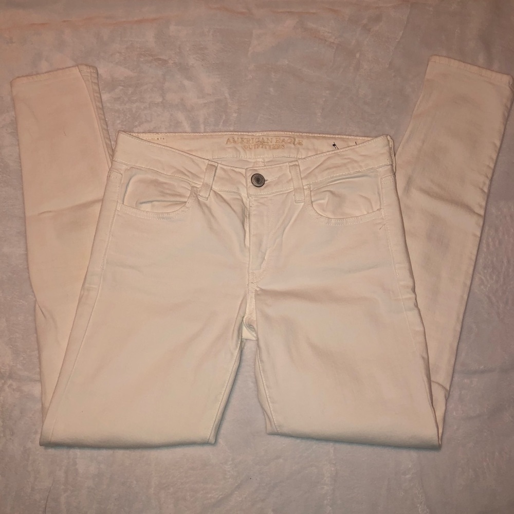 American Eagle White Jeggings